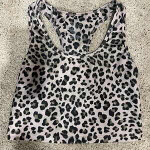 Leopard Print Crop Top (athletic)
